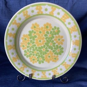 Franciscan Earthenware Picnic Daisy set of 3 Dinner Plates